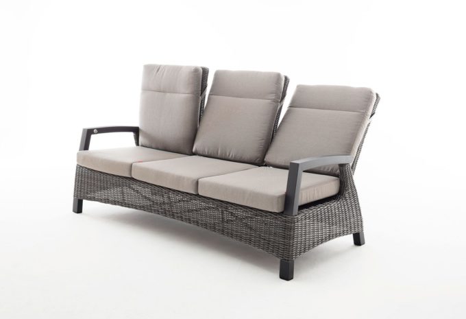 Möbel-Schau Gartenstühle Kunststoffgeflecht grau