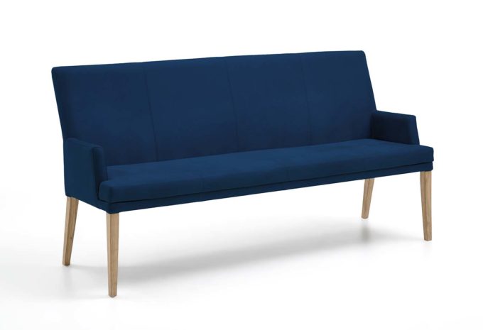 Möbel-Schau Sitzbank blau